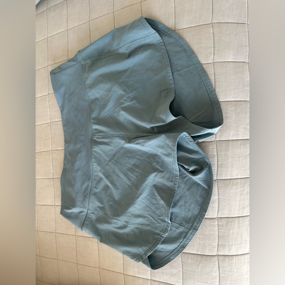Lululemon Shorts Speed Up High-Rise Short 4" Cyan Blue 8 T (tall)